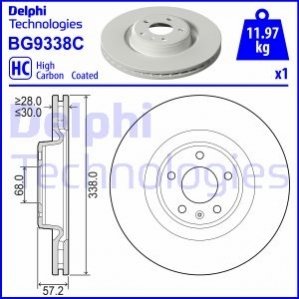 BG9338C Delphi Гальмівний диск