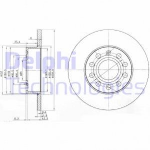 BG3890-C Delphi Гальмівний диск