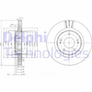 BG4038C Delphi Гальмівний диск