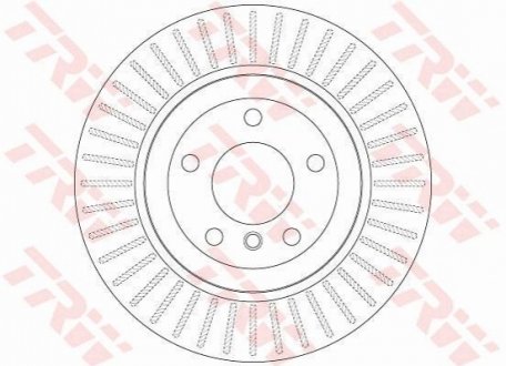 DF6299 TRW Диск тормозной (1 шт.) BMW 5(E60) "R D=320mm "05-10