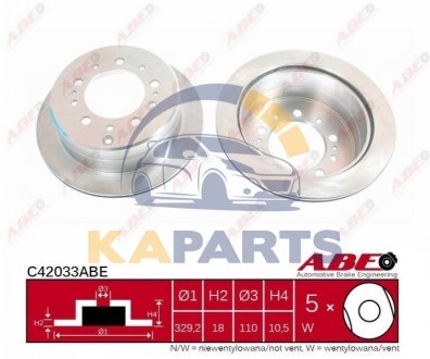 C42033ABE ABE Гальмівний диск