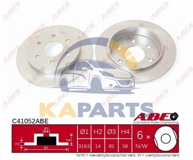 C41052ABE ABE Гальмівний диск