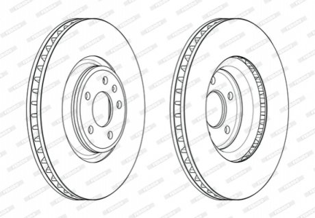 DDF2598C-1 FERODO Гальмівний диск
