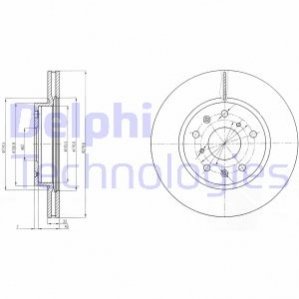 BG4093C Delphi Гальмівний диск