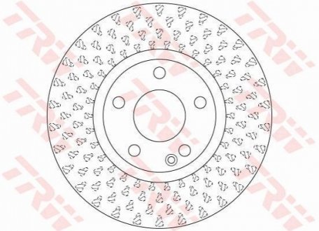DF6501 TRW Диск тормозной