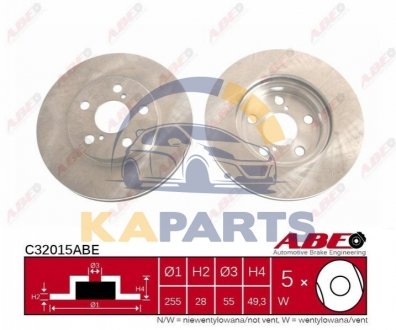 C32015ABE ABE Гальмівний диск