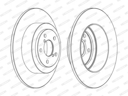 DDF1647C FERODO Тормозной диск