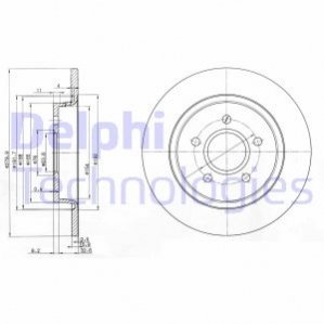 BG3897C Delphi Гальмівний диск