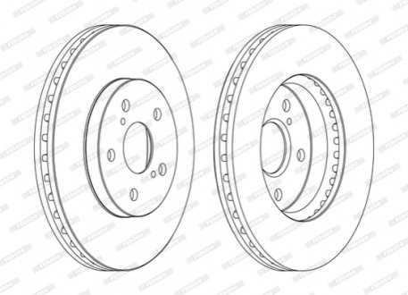 DDF1446C FERODO Гальмівний диск
