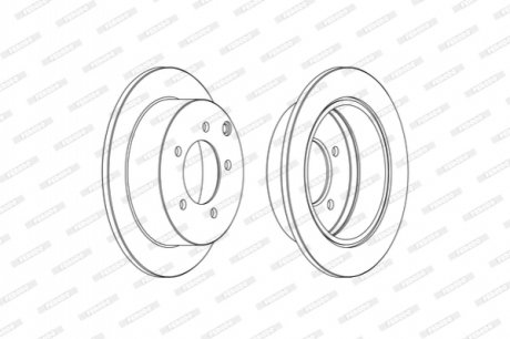 DDF1986C FERODO Гальмівний диск