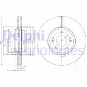 BG9056C Delphi Гальмівний диск