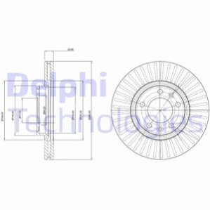 BG3835C Delphi Гальмівний диск