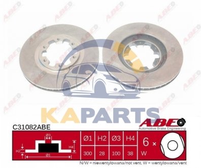C31082ABE ABE Гальмівний диск