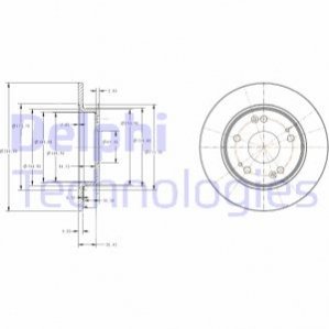 BG4118C Delphi Гальмівний диск