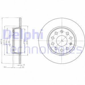 BG4324C Delphi Гальмівний диск