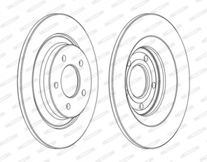 DDF1547C FERODO Диск гальмівний