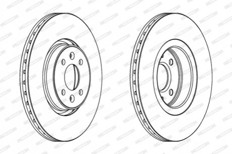 DDF1513C FERODO Гальмівний диск