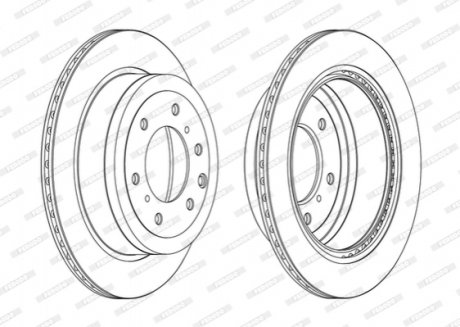 DDF1965C FERODO Диск гальмівний