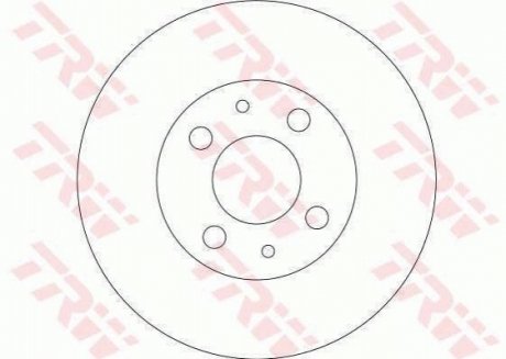 DF4107 TRW Диск гальмівний (1 шт.) Lada 21110-21112 - 14"/15" \'\'F