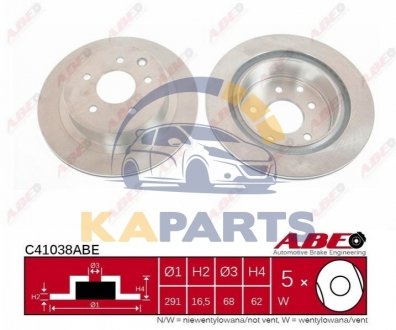 C41038ABE ABE Гальмівний диск