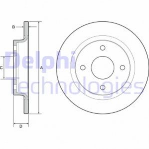 BG4954C Delphi Гальмівний диск