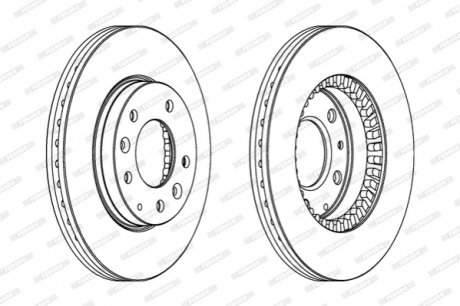 DDF1278C FERODO Тормозной диск