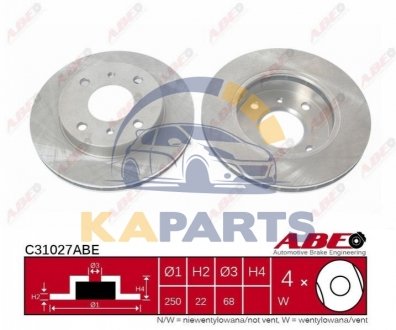 C31027ABE ABE Гальмівний диск