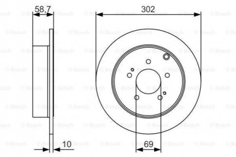 0 986 479 532 BOSCH Тормозной диск