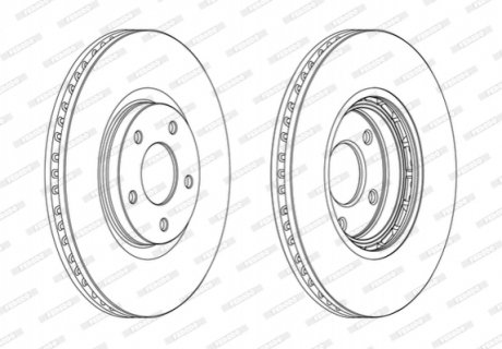 DDF1724C FERODO Гальмівний диск