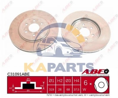 C31091ABE ABE Гальмівний диск