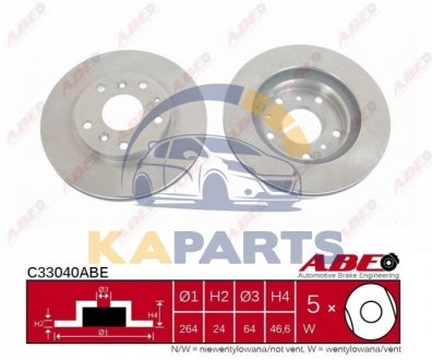 C33040ABE ABE Гальмівний диск
