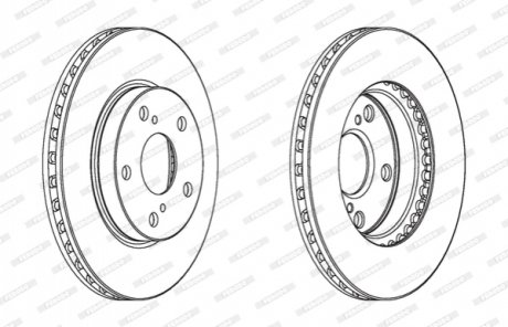 DDF1789C FERODO Гальмівний диск