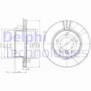 BG3899C Delphi Гальмівний диск
