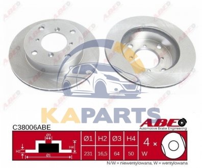 C38006ABE ABE Гальмівний диск