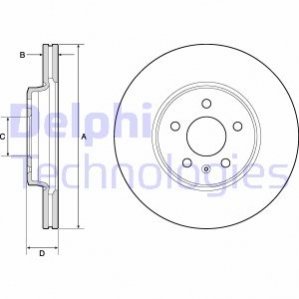 BG4799C Delphi Гальмівний диск