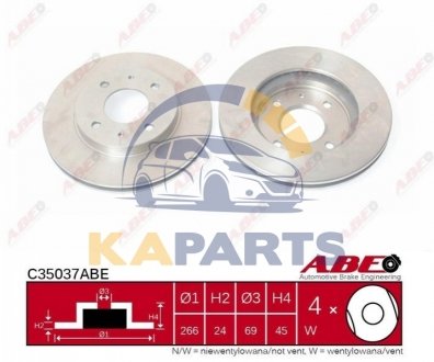 C35037ABE ABE Гальмівний диск