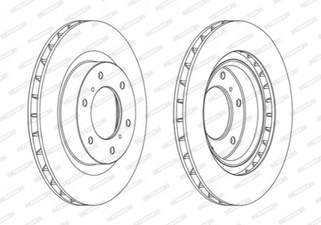 DDF1757C FERODO Диск гальмівний