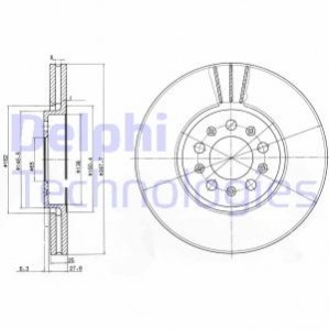 BG3035C Delphi Гальмівний диск