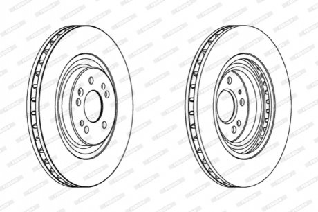 DDF1085C-1 FERODO Гальмівний диск