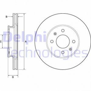 BG4744C Delphi Гальмівний диск