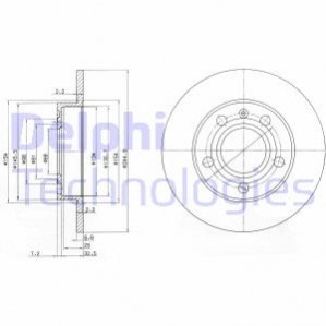 BG2753C Delphi Гальмівний диск