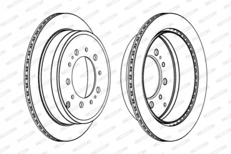 DDF1799C-1 FERODO Гальмівний диск