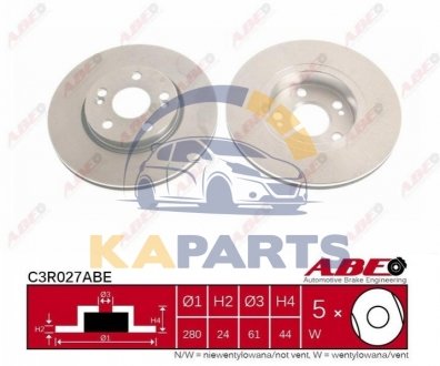 C3R027ABE ABE Гальмівний диск