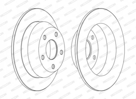 DDF1553C FERODO Гальмівний диск