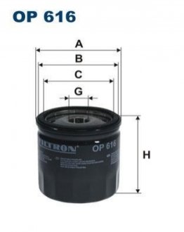 OP 616 FILTRON Фильтр масляный