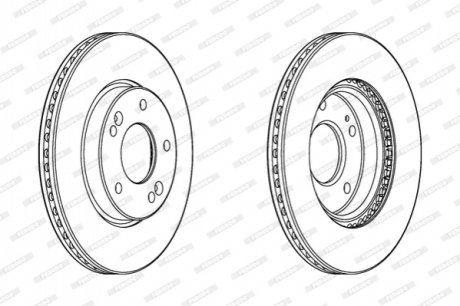 DDF2187C FERODO Гальмівний диск