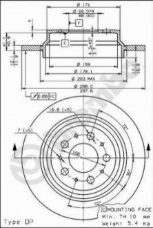 08.7765.75 BREMBO Гальмівні диски