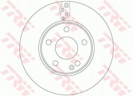 DF6548 TRW Диск гальмівний (1 шт.) MERCEDES A(W176)/ B(W246) "F D=280mm "12>>