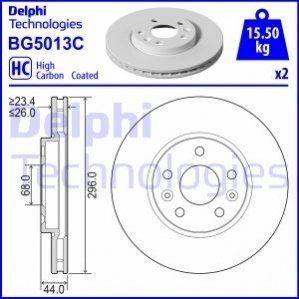 BG5013C Delphi Гальмівний диск