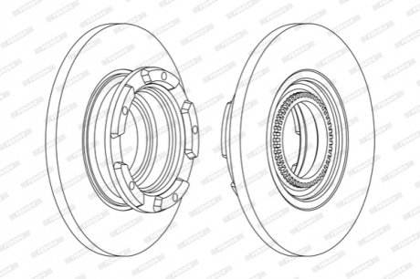 DDF2472 FERODO Гальмівний диск